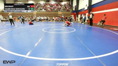 112 lbs Quarterfinal - Ben Brady, Verdigris vs Calebe Silva Goncalves, Tulsa Union