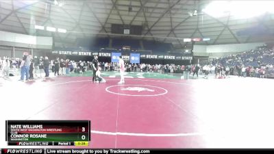 92 lbs 1st Place Match - Nate Williams, South West Washington Wrestling Club vs Connor Rosane, Washington