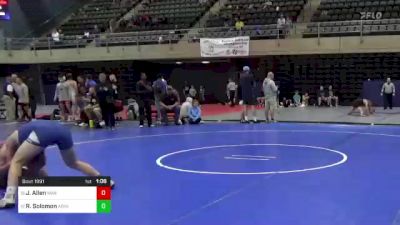 152 lbs 7th Place - Joshua Allen, Warwick, MD vs Ryan Solomon, Abington, PA