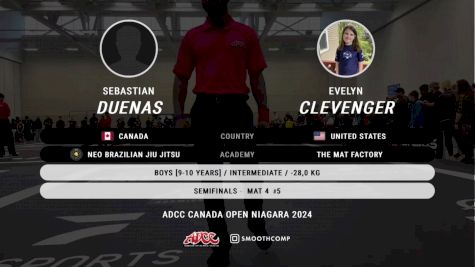 Evelyn Clevenger vs Sebastian Duenas 2024 ADCC Niagara Open