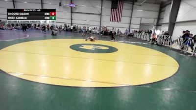 76 lbs Round 4 (1:30pm Friday) - Brooks Gilson, NCWAY National Team vs Noah Lagman, Terps Xtreme