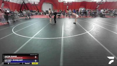 170 lbs Cons. Round 3 - Jacob Range, Victory School Of Wrestling vs Hayden Jeanquart, Wisconsin