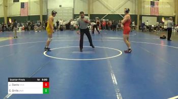 Quarterfinal - Jayson Davis, Colorado State University - Pueblo vs Caleb Orris, Unattached-South Dakota State