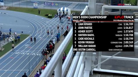 Men’s 800m Championship, Heat 2