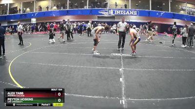 133 lbs Semifinal - Peyton Hoskins, Life University vs Alex Tabb, Andrew College