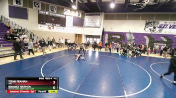 42 lbs Champ. Round 1 - Titan Feaman, JWC vs Brooks Harmon, Payson Lion Wrestling Club