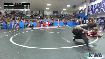 60-66 lbs Rr Rnd 1 - Rhett Brown, Tecumseh Youth Wrestling vs Axle Hatcher, Redskins Wrestling Club