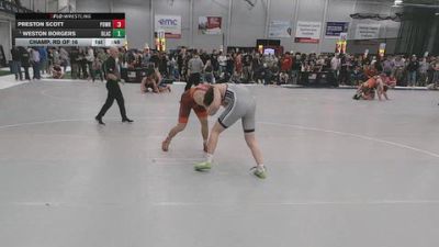 175 lbs Champ. Rd Of 16 - Weston Borgers, Blair Academy vs Preston Scott, Position Wrestling