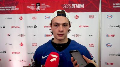 James Hagens Talks About Two-Goal Game, Looks Ahead To Semis At World Juniors