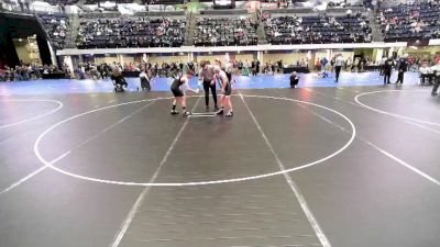 5th - 6th grade - 108 Cons. Semis - Carson Childers, Sebolt Wrestling Academy vs Jace Metz, USA Mat Club