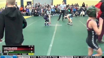 60 lbs Cons. Round 2 - Kael Schut, MN Elite vs Liam Tollefson, No Nonsense Wrestling