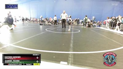 56 lbs Round 3 (4 Team) - Gabriel Roark, OpenMats Wrestling Club vs Hayden Germer, Slyfox Silver