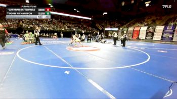 140 Class 1 lbs Cons. Semi - Zafaran Satterfield, Southern Boone vs Dorie Richardson, Sullivan