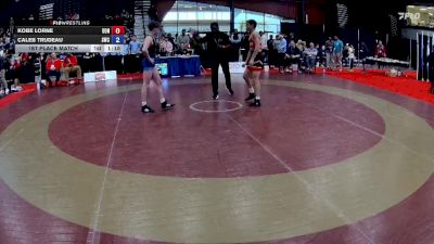 55kg 1st Place Match - Kobe Lorne, Dinos Wrestling Club vs Caleb Trudeau, Spartan Wrestling Club