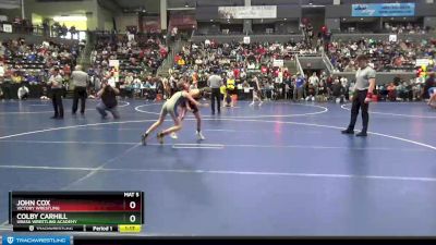 75 lbs Champ. Round 1 - John Cox, Victory Wrestling vs Colby Carhill, Ubasa Wrestling Academy