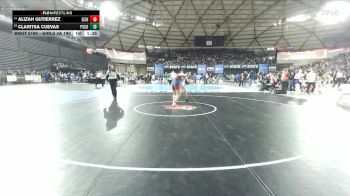 Girls 4A 190 lbs Champ. Round 1 - Claritsa Cuevas, Pasco (Girls) vs Alizah Gutierrez, Eisenhower (Girls)