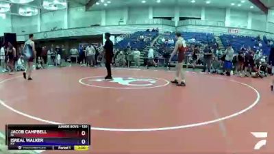 120 lbs Semifinal - Jacob Campbell, MI vs Isreal Walker, NY