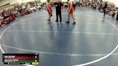 175 lbs Finals (8 Team) - Brogan Parks, Indiana Blue vs Ian Crosby, Team Texas