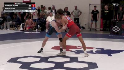 60 Finals kg Champ. Round 2 - Jakason Burks, MWC Wrestling Academy vs Rhett Peak, NYAC