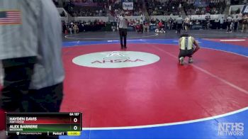 6A 157 lbs Cons. Semi - Alex Barrere, Buckhorn vs HAYDEN DAVIS, Fort Payne