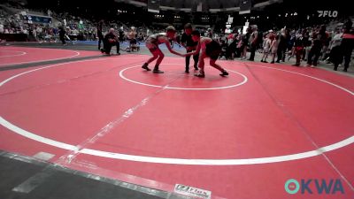 130 lbs Quarterfinal - Roper Campbells, Collinsville Cardinal Youth Wrestling vs Noah Groom, Claremore Wrestling Club