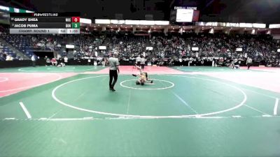 95 lbs Champ. Round 1 - Jacob Puma, DONA vs Grady Shea, NOCA