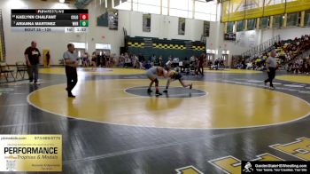 126 lbs Champ. Round 1 - Arianna Martinez, Watchung Hills Regional vs Kaelynn Chalfant, Colonia