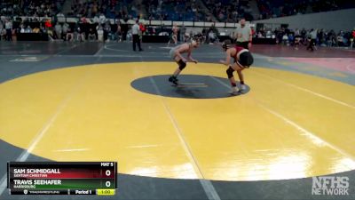 3A-126 lbs Cons. Round 3 - Sam Schmidgall, Santiam Christian vs Travis Seehafer, Harrisburg