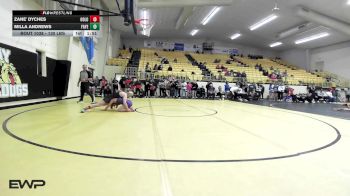 130 lbs Rr Rnd 1 - Zane' Dyches, Oologah vs Milla Andrews, Fayetteville Girls HS