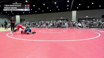 150 lbs Cons. Round 2 - Noah Garcia-Salazar, CO vs Presley Hartwig, NE