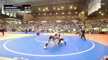 70 lbs Quarterfinal - River Rainbolt, Gentry Youth Organization Wrestling vs Baylor Sportsman, Springdale Elite Wrestling Club