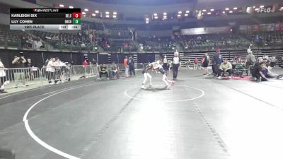 98 lbs 3rd Place - Karleigh Six, Delsea vs Lily Cohen, Orchard South WC