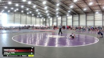 50 lbs Quarterfinal - Roselyn McCorkle, Indiana Inferno Black vs Addison Jenkins, Mayhem WC Gray