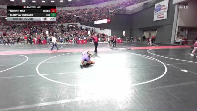 105 lbs Champ. Round 1 - Makyla Estrada, AF Green Demons vs Norah Hay, Brown Deer Jr Falcons Wrestling Club