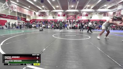 215 lbs Cons. Round 4 - Mateo Jimenez, St Francis vs Brixton Bridger, Clovis