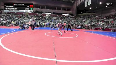 138 lbs Quarterfinal - Jaxon Gill, Team Zulpo Perryville Wrestling vs Thayer Grant, Little Rock Central High School Wrestling