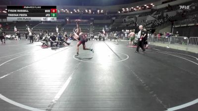 132 lbs 5th Place - Tyson Russell, Morris Hills vs Tristan Festa, Apex