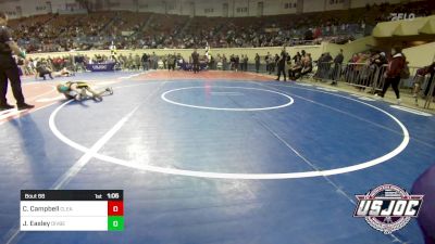 58 lbs Quarterfinal - Chattan Campbell, Clearwater Youth Wrestling Club vs Jackson Easley, Division Bell Wrestling