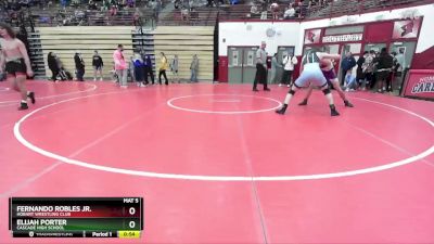 165 lbs Cons. Round 1 - Fernando Robles Jr., Hobart Wrestling Club vs Elijah Porter, Cascade High School