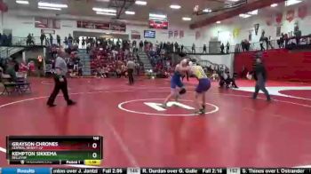 160 lbs Champ. Round 1 - Kempton Sikkema, Bellevue vs Grayson Chrones, Central DeWitt-JV