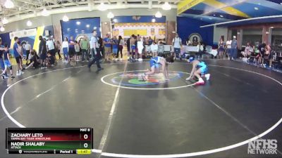 95 lbs Round 3 - Zachary Leto, Tampa Bay Tiger Wrestling vs Nadir Shalaby, Attack