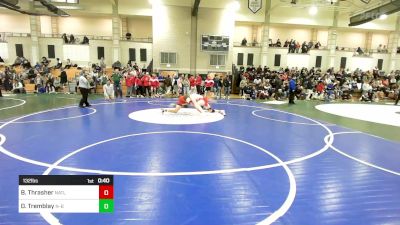 132 lbs Consi Of 4 - Braeden Thrasher, North Attleborough vs Dereon Tremblay, New Bedford