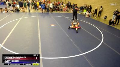 Round 2 - Cassandra Gonzales, MN Elite Wrestling Club vs Avery Herron, Minnesota