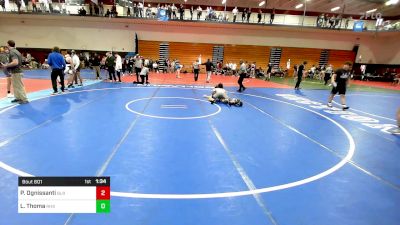 157 lbs Quarterfinal - Paul Ognissanti, Blair Academy vs Liam Thoma, Ridge High School