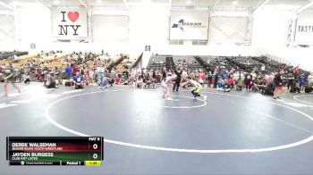 110 lbs Quarterfinal - Jayden Burgess, Club Not Listed vs Derek Walseman, Beaver River Youth Wrestling