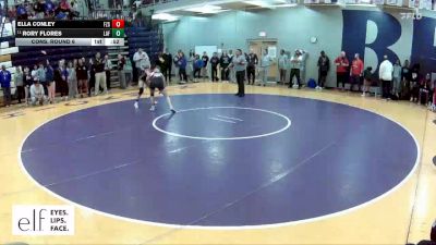 115 lbs. Cons. Round 6 - Rory Flores, Lafayette (Wildwood) vs Ella Conley, Ft. Zumwalt South