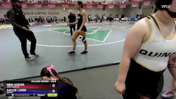 145 B Cons. Round 2 - Nina Aceves, Iowa Lakes CC vs Kaylee Luker, Quincy