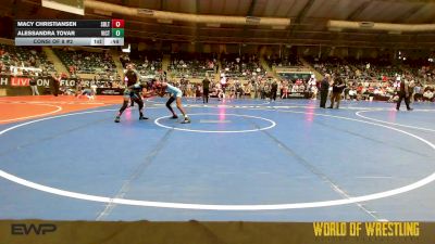 82 lbs Consi Of 8 #2 - Macy Christiansen, Sebolt Wrestling Academy vs Alessandra Tovar, Victory Wrestling - Central WA