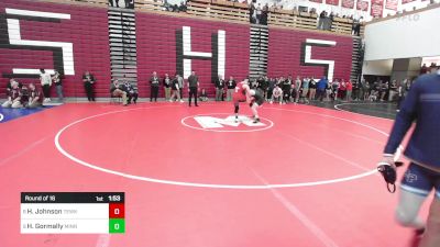 157 lbs Round Of 16 - Hunter Johnson, Tewksbury vs Hunter Gormally, Minnechaug