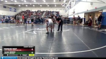 220 lbs Champ. Round 1 - Marques West, Hawk Academy Wrestling Club vs Yamin Bdeiwi, Arnold O Beckman
